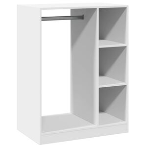vidaXL Garderobna omara bela 77x48x102 cm iverna plo&scaron;ča