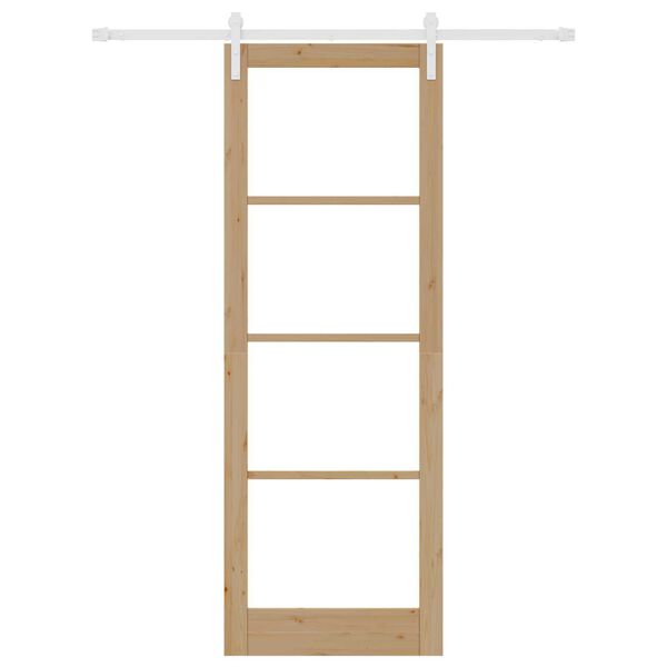 vidaXL Drsna vrata ORKDAL Naravna 83 x 232 cm