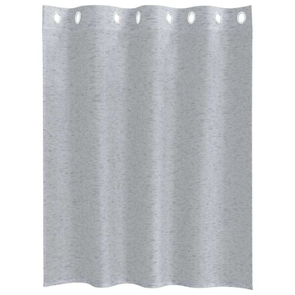 vidaXL Voile zavesa z zavesami 2 pcs Temno siva 140 x 140 cm Poliester