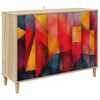 vidaXL Strani &scaron;al HEESCH Sonoma 102 x 33 x 75 cm Inženirski les