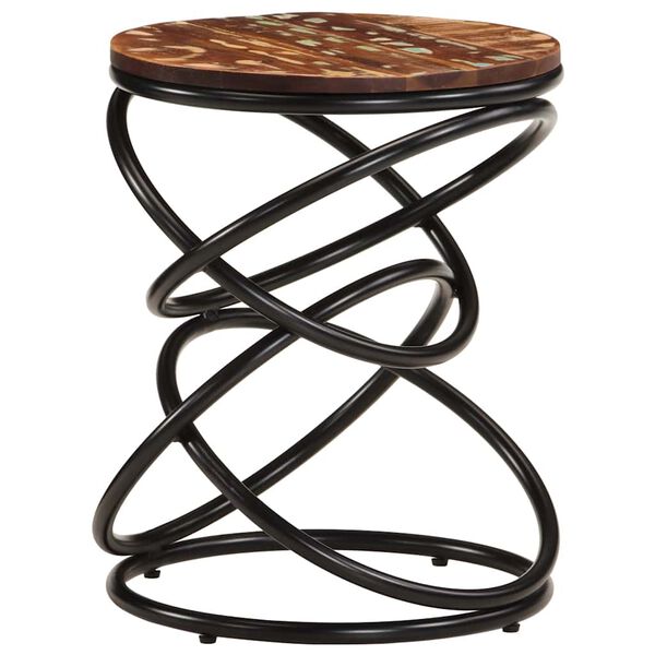 vidaXL Odstavna mizica 40x40x52 cm trden predelan les