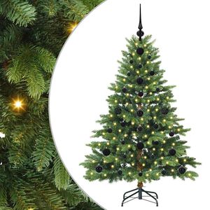 vidaXL Umestno božično drevo med 150 LED Zelena 120 cm PE in PVC