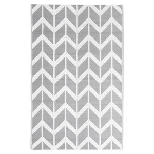 vidaXL Zunanja preproga ARAKIL siva 160x230 cm PP