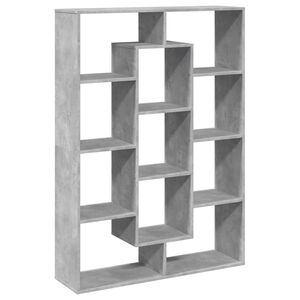 vidaXL Knjižna omara betonsko siva 102x29x143 cm inženirski les