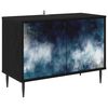 vidaXL TV omarica RAALTE 69 x 33 x 50,5 cm Črni hrast Inženirski les