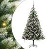 vidaXL Umjetno božično drevo s snežno oblogo 150 LED Toplo bela