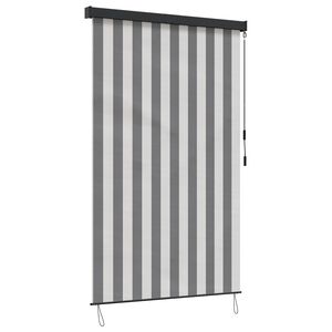 vidaXL Rolo Antracitna in bela 120 x 250 cm Tkanina in aluminij