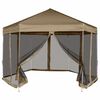 vidaXL &Scaron;estkoten Pop-Up &scaron;otor s stenami 3,6x3,1 m taupe 220g/m&sup2;