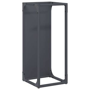 vidaXL Stojalo za drva antracit 25x25x60 cm Hladno valjano jeklo