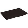 vidaXL Mizna plo&scaron;ča temno rjav 60x40x2 cm obdelana trdna hrastovina
