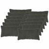 vidaXL Prevleka za blazino 12 kos HEERLEN Temno siva 40 x 80 cm Boucl&eacute;