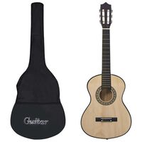 vidaXL Klasična kitara za začetnike in otroke s torbo 1/2 34"