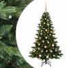 vidaXL Umetna božična jelka z bučko 120 cm 150 LED Toplo bela