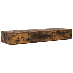 vidaXL Studio pisalna miza Dimljen hrast 152 x 40 x 19,5 cm