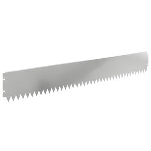 vidaXL Robovi trave 30 kos 103 x 15 cm Jeklo Srebrna
