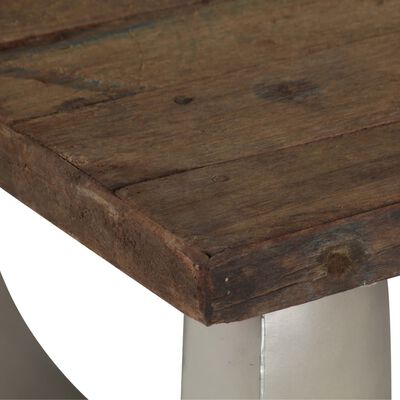 vidaXL Opium klubska mizica iz predelanega lesa in jekla 110x60x35 cm