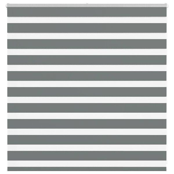 vidaXL Zebra senčilo temno sivo 140x100 cm tkanina &scaron;irina 135,9 cm