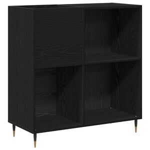 vidaXL Omara za plo&scaron;če Črna Orehovina 85 x 38 x 89 cm Inženirski les