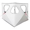 vidaXL Lovski &scaron;otor s streho Bela zatemnitev 145 x 145 x 150 cm