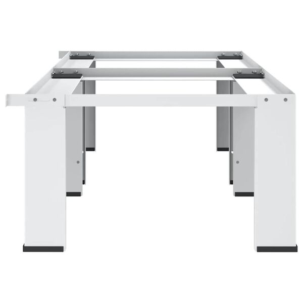 vidaXL Dvojni podstavek za pralni in su&scaron;ilni stroj bele barve