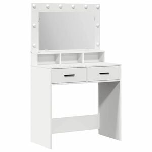 vidaXL Toaletna mizica Bela 79 x 41 x 135 cm Inženirski les