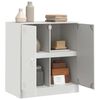 vidaXL Komoda bela 67x39x73 cm jeklo