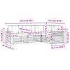 vidaXL Zunanja garnitura za sedenje z blazino 4 pcs Naravna in smetana