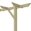 vidaXL Vrtna pergola 205x40x203 cm lesena