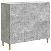 vidaXL Strani &scaron;al Betonsko siva 89 x 34,5 x 80 cm Inženirski les