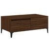 vidaXL Klubska mizica rjav hrast 90x50x36,5 cm inženirski les