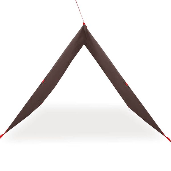 vidaXL Ponjava za kampiranje rjava 366x306 cm vodoodporna