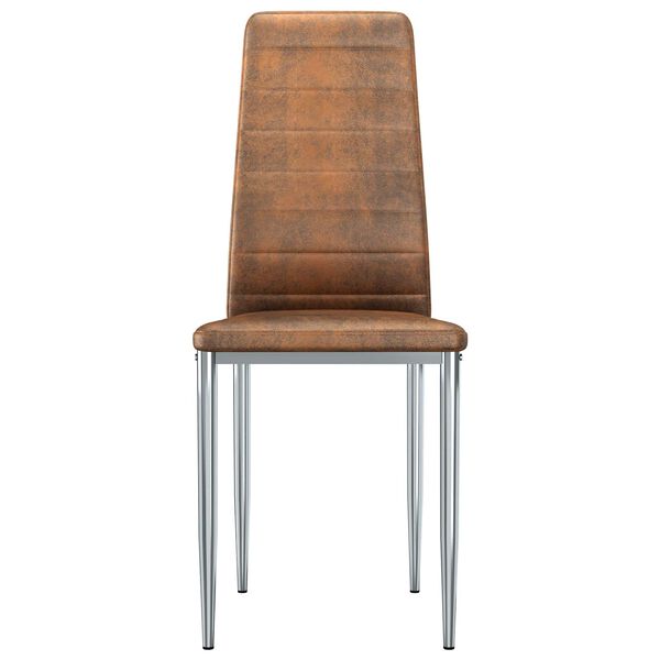 vidaXL Jedilni stoli 2 pcs Rjava 41,5 x 48 x 99 cm