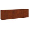 vidaXL Vrtna visoka greda 280x40x80 cm corten jeklo
