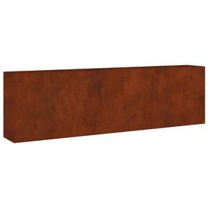 vidaXL Vrtna visoka greda 280x40x80 cm corten jeklo