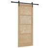 vidaXL Drsna vrata ORKDAL Naravna 83 x 202 cm Trdna borovina