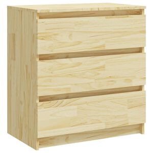 vidaXL Nočna omarica 60x36x64 cm trdna borovina