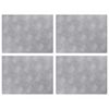 vidaXL Stopnice Pravokotna 4 pcs srebrna 40 x 30 cm Aluminij