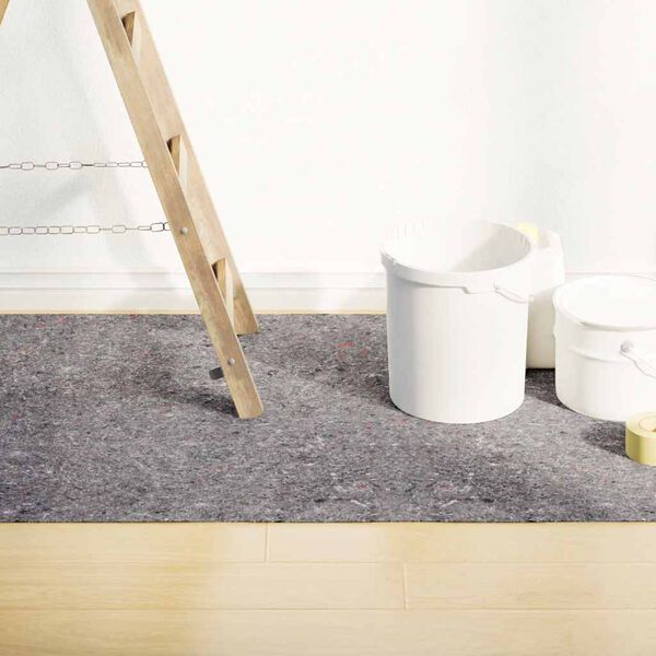 vidaXL Nedrseča zaščitna podloga 10 m 180 g/m² siva