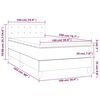 vidaXL Box spring postelja z vzmetnico temno modra 100x200 cm žamet