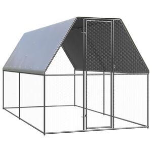 vidaXL Zunanji koko&scaron;njak 2x4x2 m pocinkano jeklo