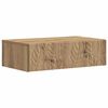 vidaXL Stenska stranska miza 87,5 x 34,5 x 17 cm Inženirski les