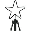vidaXL božično stožčasto drevo z stojalom Črna 60 cm Jeklo