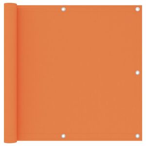 vidaXL Balkonsko platno oranžno 90x400 cm oksford blago