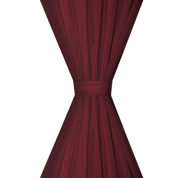 2 kosa bordo dvoplastnih zaves 140 x 245 cm