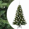 vidaXL Umetna božična jelka z bučko 120 cm 150 LED Toplo bela