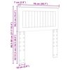 vidaXL Vzglavje z vzglavjem Siva Sonoma 75 cm Konstruiran les
