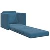 vidaXL Sofa postelja 60cm Modra Žamet