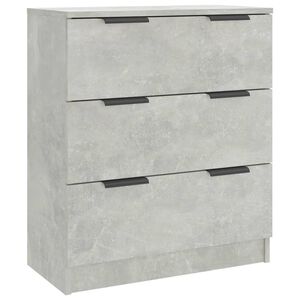 vidaXL Komoda betonsko siva 60x30x70 cm konstruiran les