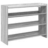 vidaXL Regal za čevlje siva sonoma 80x25x62 cm inženirski les