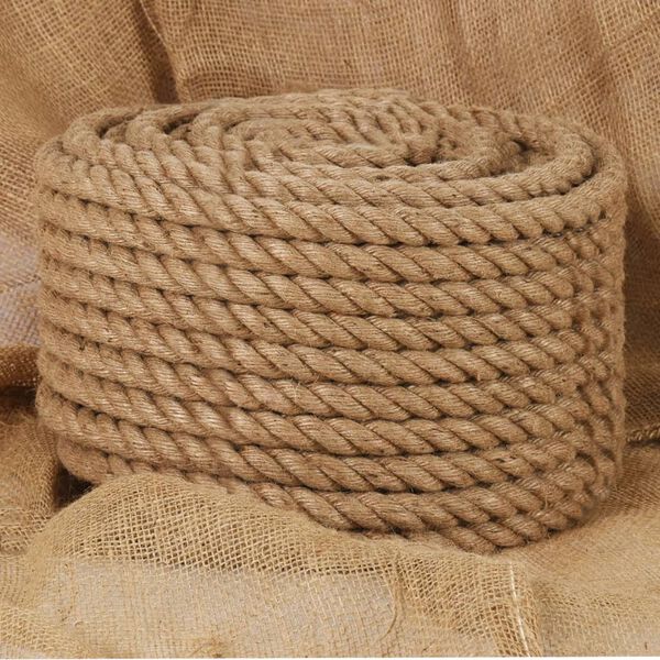 vidaXL Vrv iz 100 % jute 20 mm 50 m